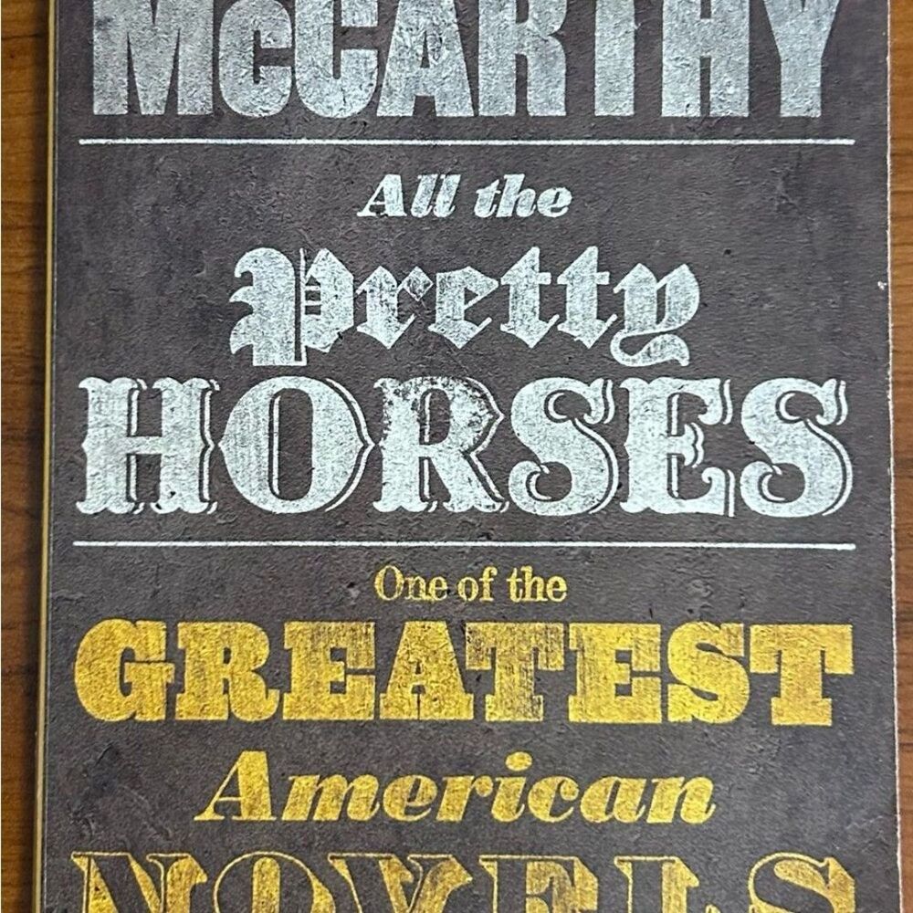 All the Pretty Horses Paperback Novel by Cormac McCarthy